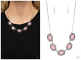 Sunshiny Shimmer - Pink Necklace