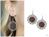 Farmhouse Fashionista - Brown Earring