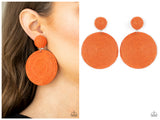 Circulate The Room - Orange Post Earring