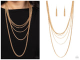 Top of the Food Chain - Gold Necklace