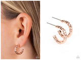 Wandering Wreaths - Copper Hoop Earring