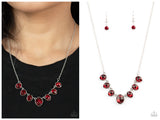Material Girl Glamour - Red Necklace