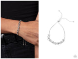Slide On Over - Silver Bracelet
