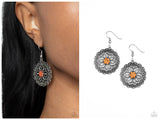 Flower Shop Sparkle - Orange Earring