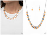 Having a Wonderful CHIME - Orange Necklace