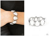 Flamboyant Tease - White Bracelet