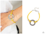 Choose Happy - Yellow Bracelet