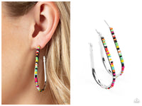 Beaded Bauble - Multi Hoop Earring