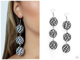 Laguna Lanterns - Black Earring