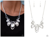 Hypnotic Twinkle - White Necklace